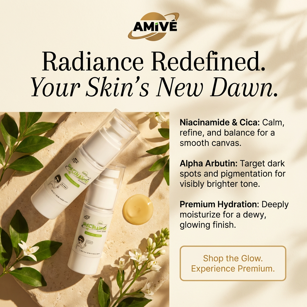 AMIVÉ-Niacinamide Cica Alpha Arbutin Face Cream-[30ML]