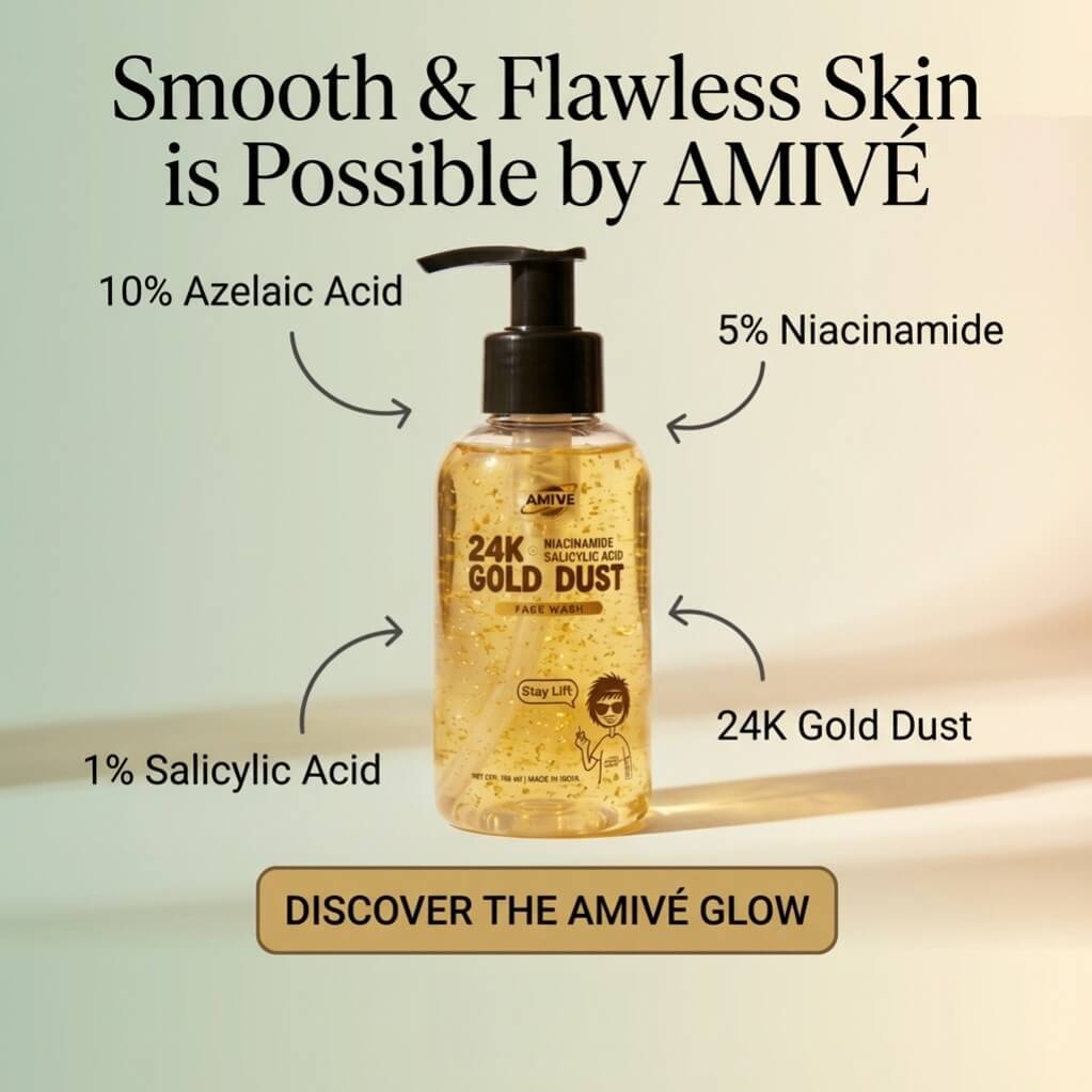 AMIVÉ-24K GOLD DUST FACEWASH-[100ML]
