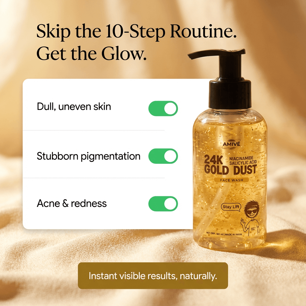 AMIVÉ-24K GOLD DUST FACEWASH-[100ML]